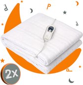 Bol.com Sleep Comfy Elektrische Deken - 2x Onderdeken met Instelbare Warmte - Wasbaar - Timerfunctie - Luxe Verwarmde - Veilig e... aanbieding