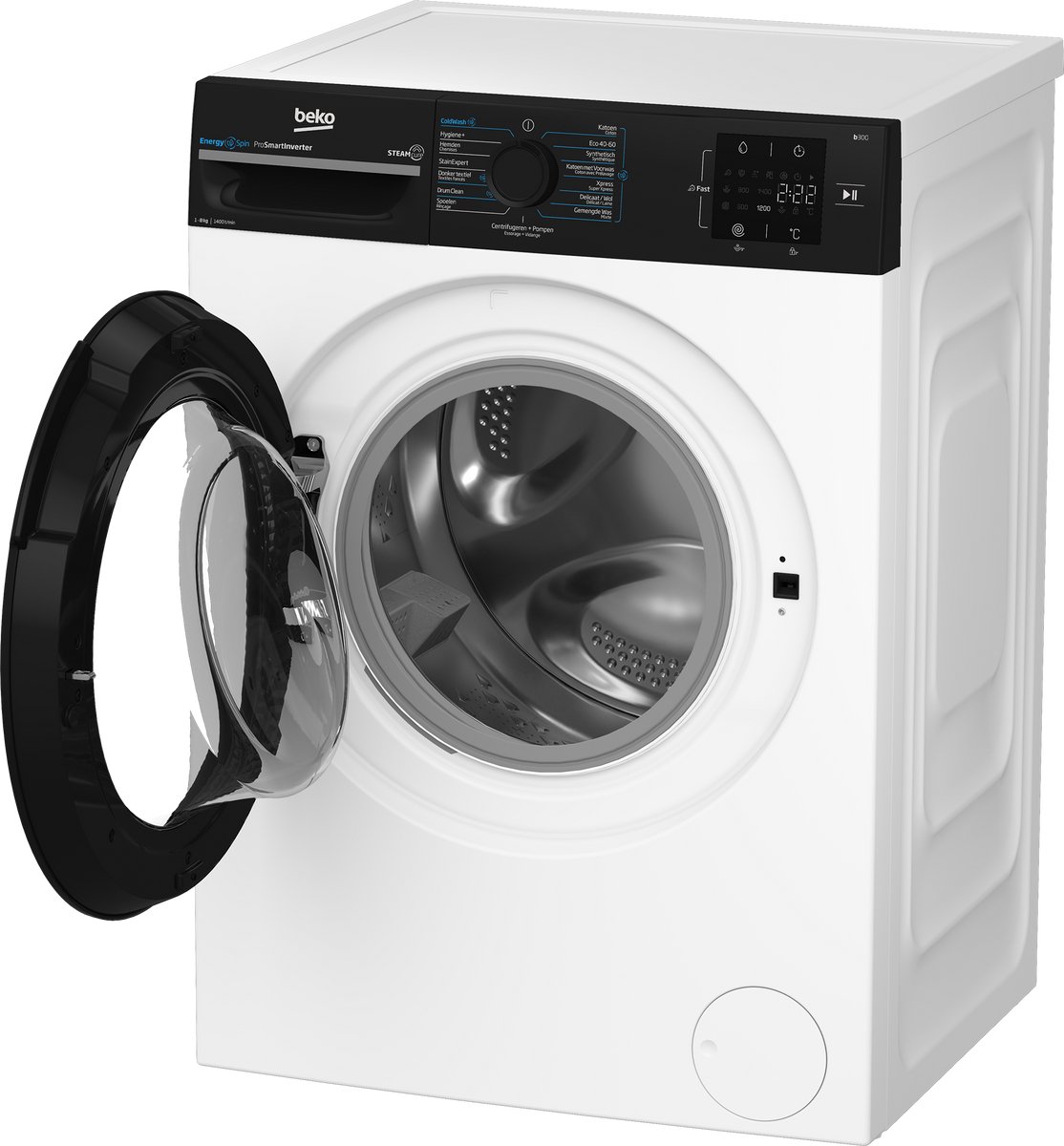 Beko BM3WFT3841B1 - EnergySpin - Wasmachine - 8 kg — afbeelding 3