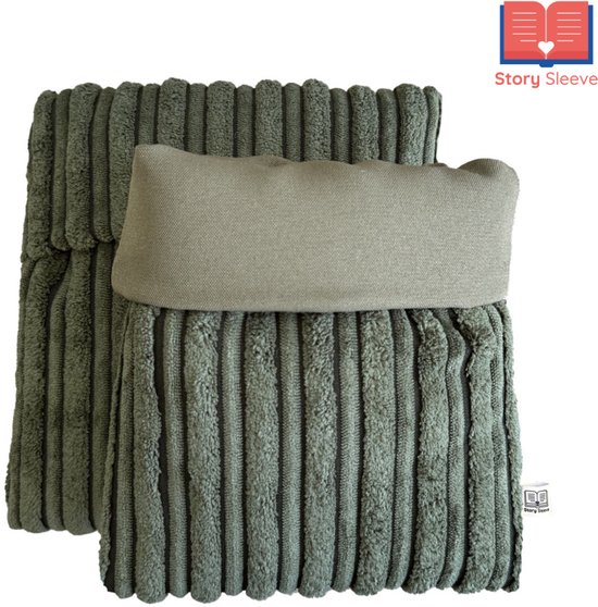 Story Sleeve - E-Reader Sleeve Double Rib English Green - 20 x 22 cm - Geschikt voor o.a. Kobo Libra en Kindle Oasis / Paperwhite - Hoes voor E-Reader