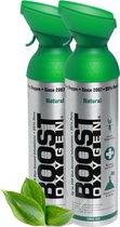 Boost Oxygen - Large 9L - Natural - 95% Pure Zuurstof - Tot wel 400 inhalaties van 1 sec - Ademhalingsondersteuning voor sport herstel, hoogte, prestaties en gezondheid - Zuurstoffles - 2x 9L (2 pak, 18L totaal)