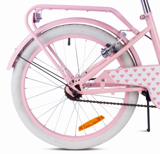 Heart Bike Fiets voor een meisje van 6 tot 10 jaar, 20 inch Silver Moon Roze, kinderfiets in hoogte verstelbaar van Heart Bike — afbeelding 2
