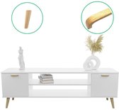 RTV Focus kast wit 135 cm - Scandinavisch