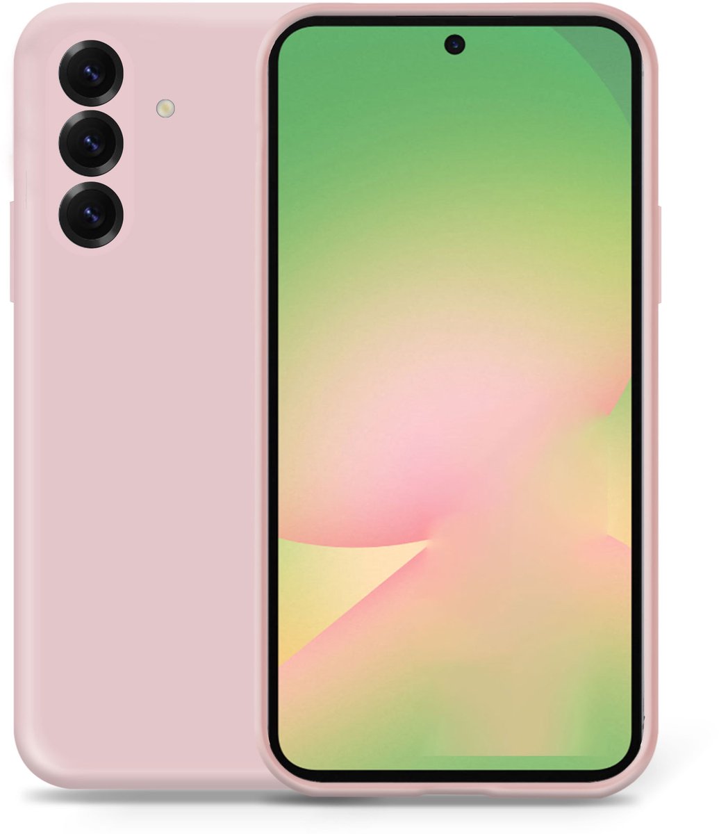 Technow hoesje geschikt voor Samsung A56 / A36 - Liquid Back Case Cover Rose