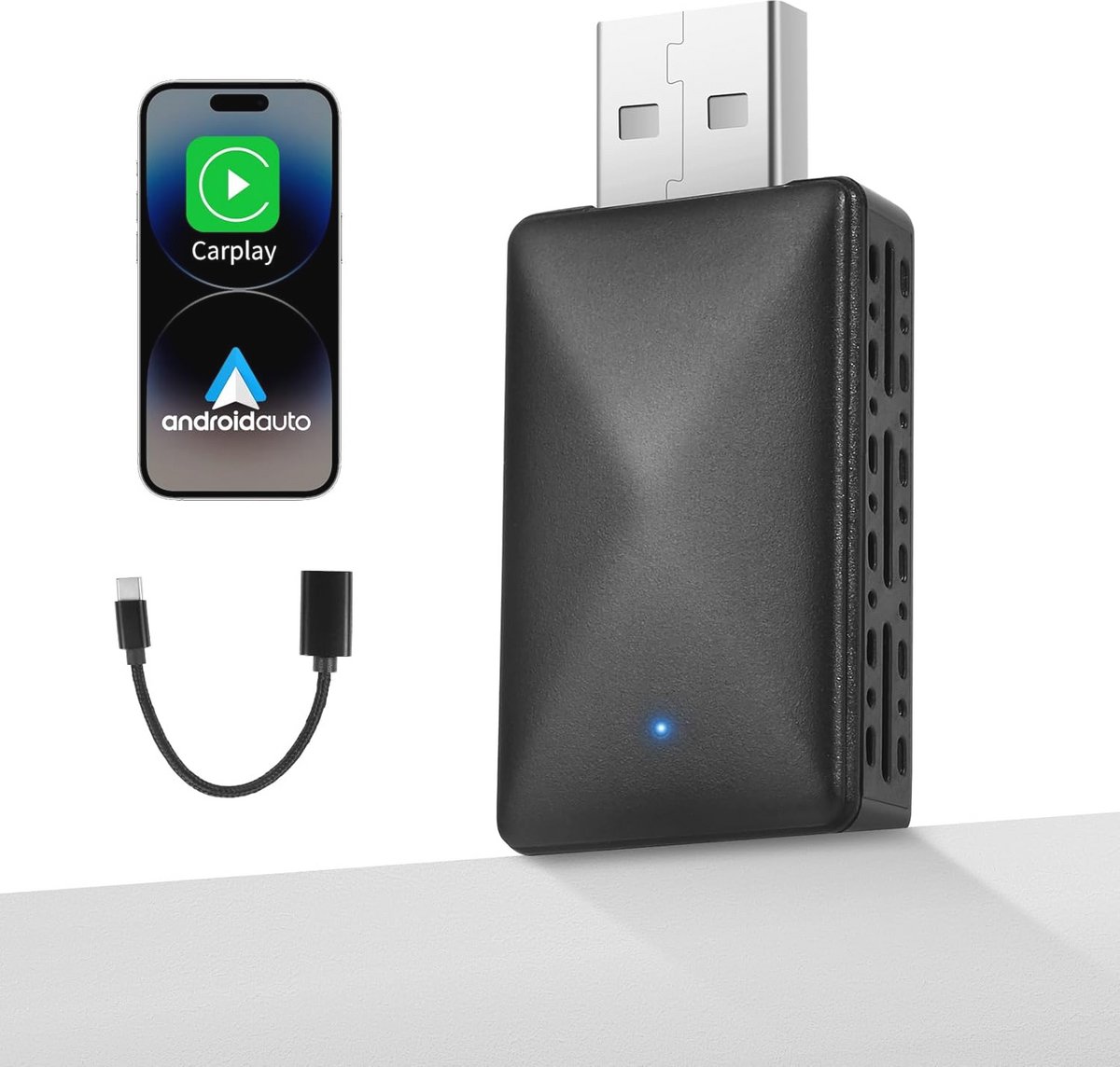 Draadloze CarPlay & Android Auto Adapter - Plug & Play voor Auto's vanaf 2016