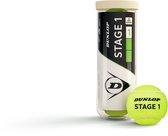 Dunlop Stage 1 - Tennisballen - 3 stuks-  groen/geel