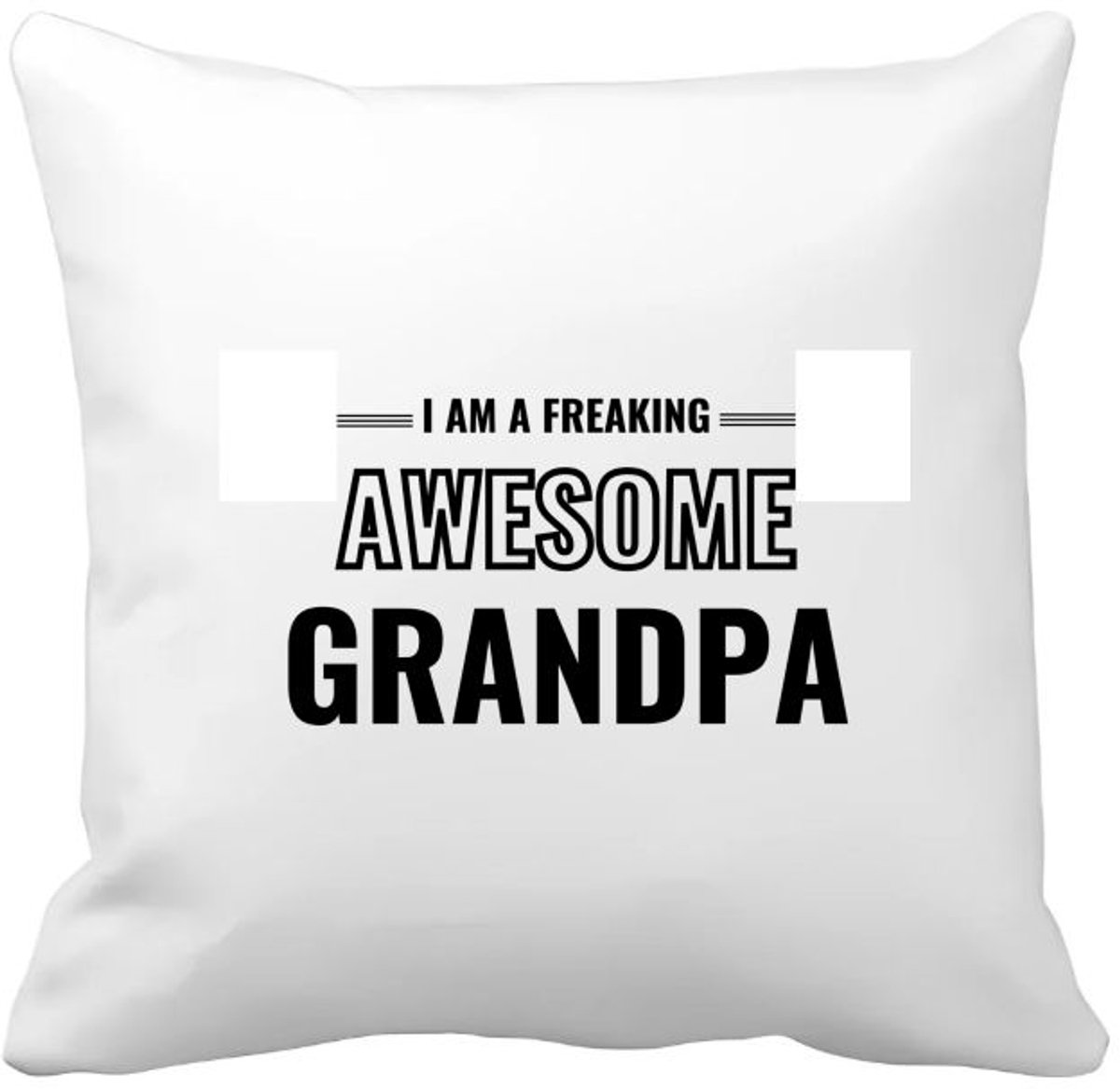 Akyol i am a freaking awesome grandpa Kussen hoes - Opa - de meest geweldigste opa - verjaardagscadeau - verjaardag - cadeau - cadeautje voor opa - opa artikelen - kado - geschenk - gift - 40 bij 40 cm Multicolor
