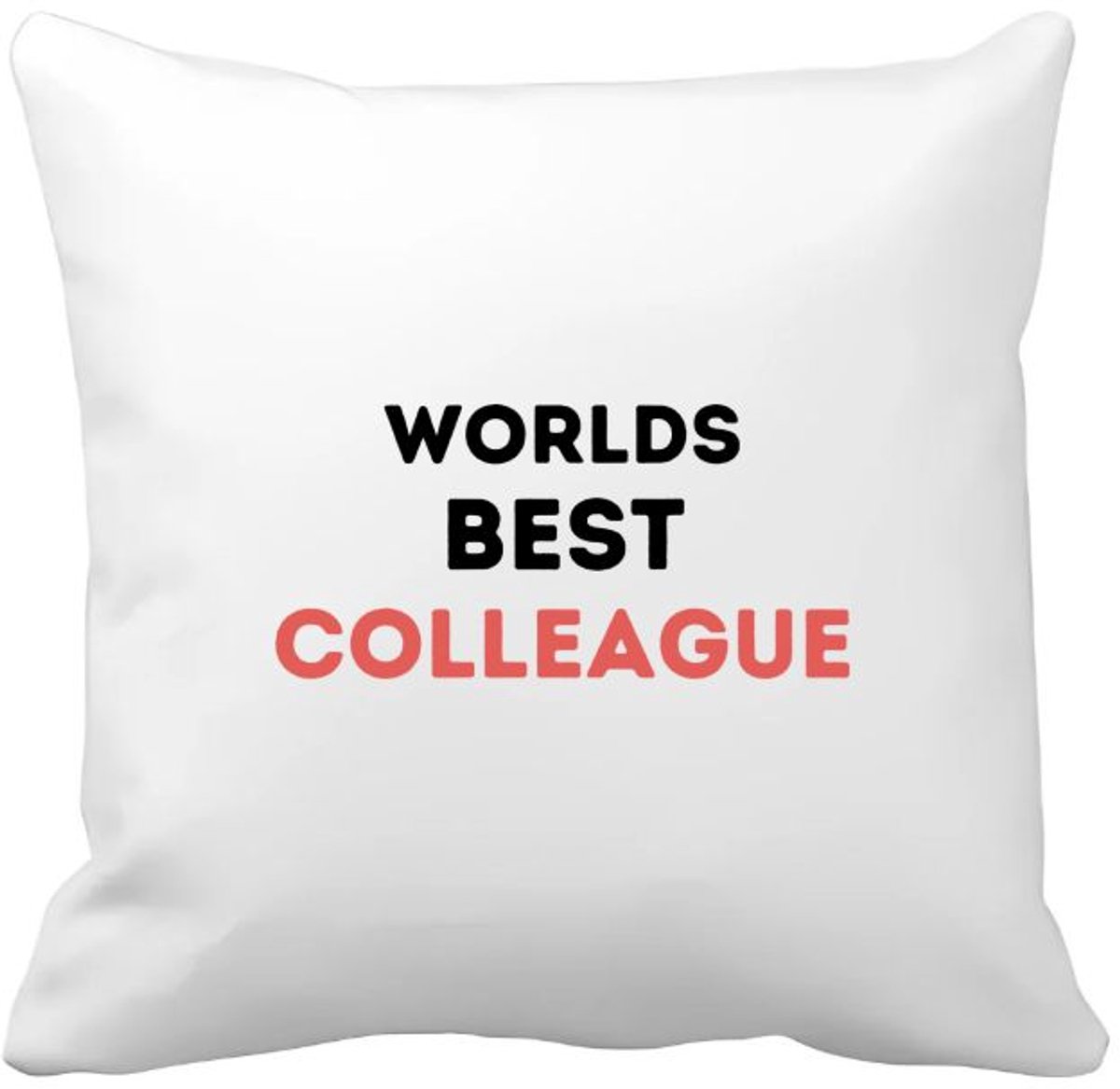 Akyol worlds best colleague Kussen hoes - Collega - de beste collega - werknemers - verjaardagscadeau - verjaardag - cadeau - afscheidscadeau - geschenk - leuke cadeau - kado - gift - 40 bij 40 cm Multicolor