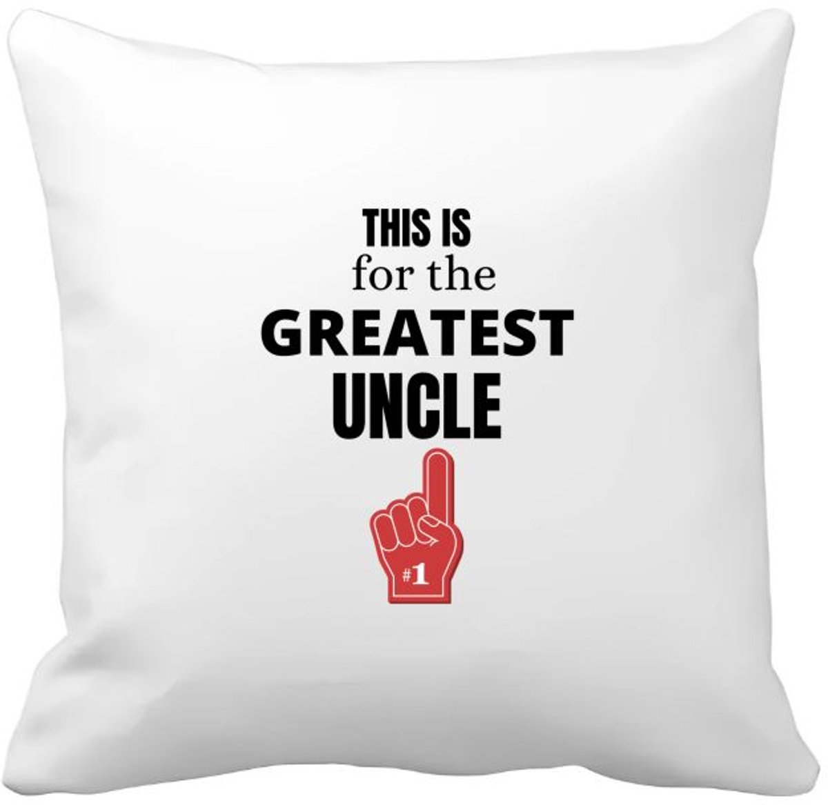 Akyol this is for the greatest uncle Kussen hoes - Oom - oom - verjaardag oom - cadeautje - kado - geschenk - 40 bij 40 cm Multicolor