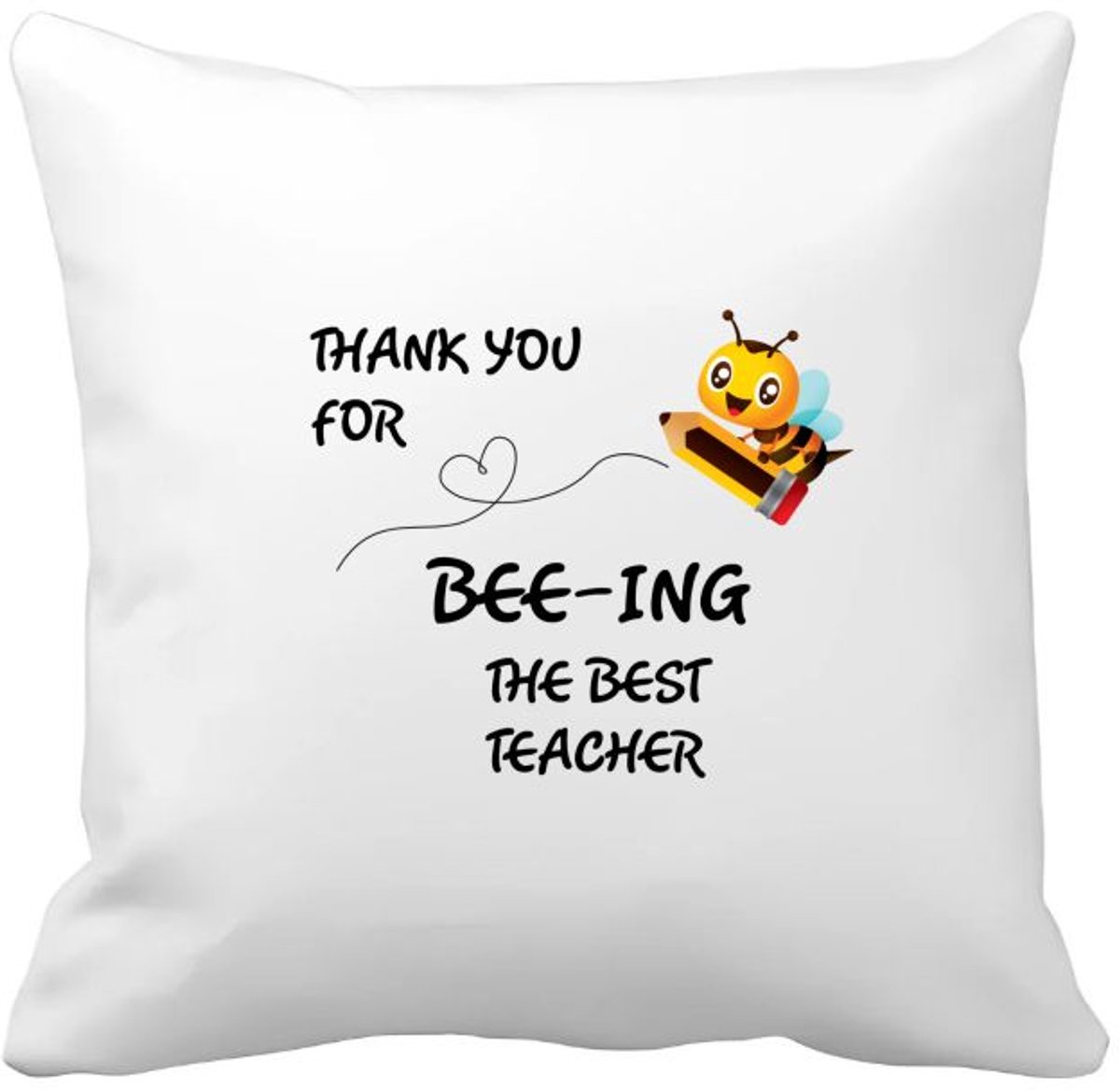 Akyol docent cadeau - Kussen hoes - Docent - meester en juffen cadeau - docent - collega cadeau - verjaardag - cadeau - afscheidscadeau - geschenk - leuke cadeau - kado - gift - juffendag - meesterdag - 40 bij 40 cm Multicolor