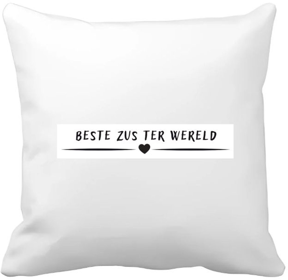 Akyol beste zus ter wereld Kussen hoes - Zus - sister - leuk cadeau voor je zus - 40 bij 40 cm Multicolor