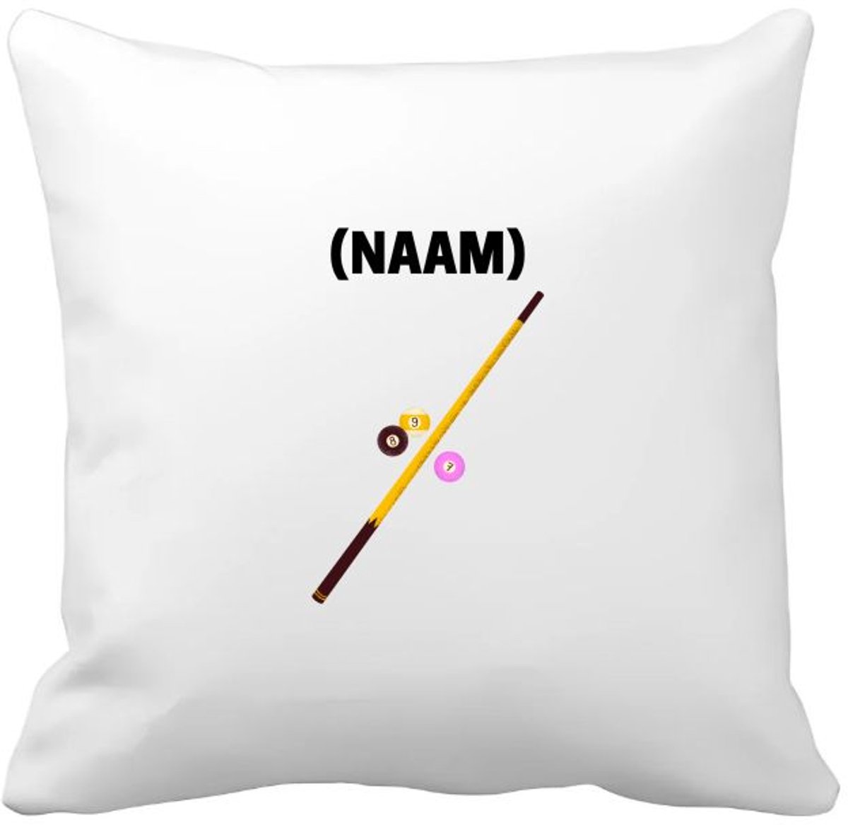Akyol biljart met eigen naam Kussen hoes - Biljart - biljarter - sport - 40 bij 40 cm Multicolor