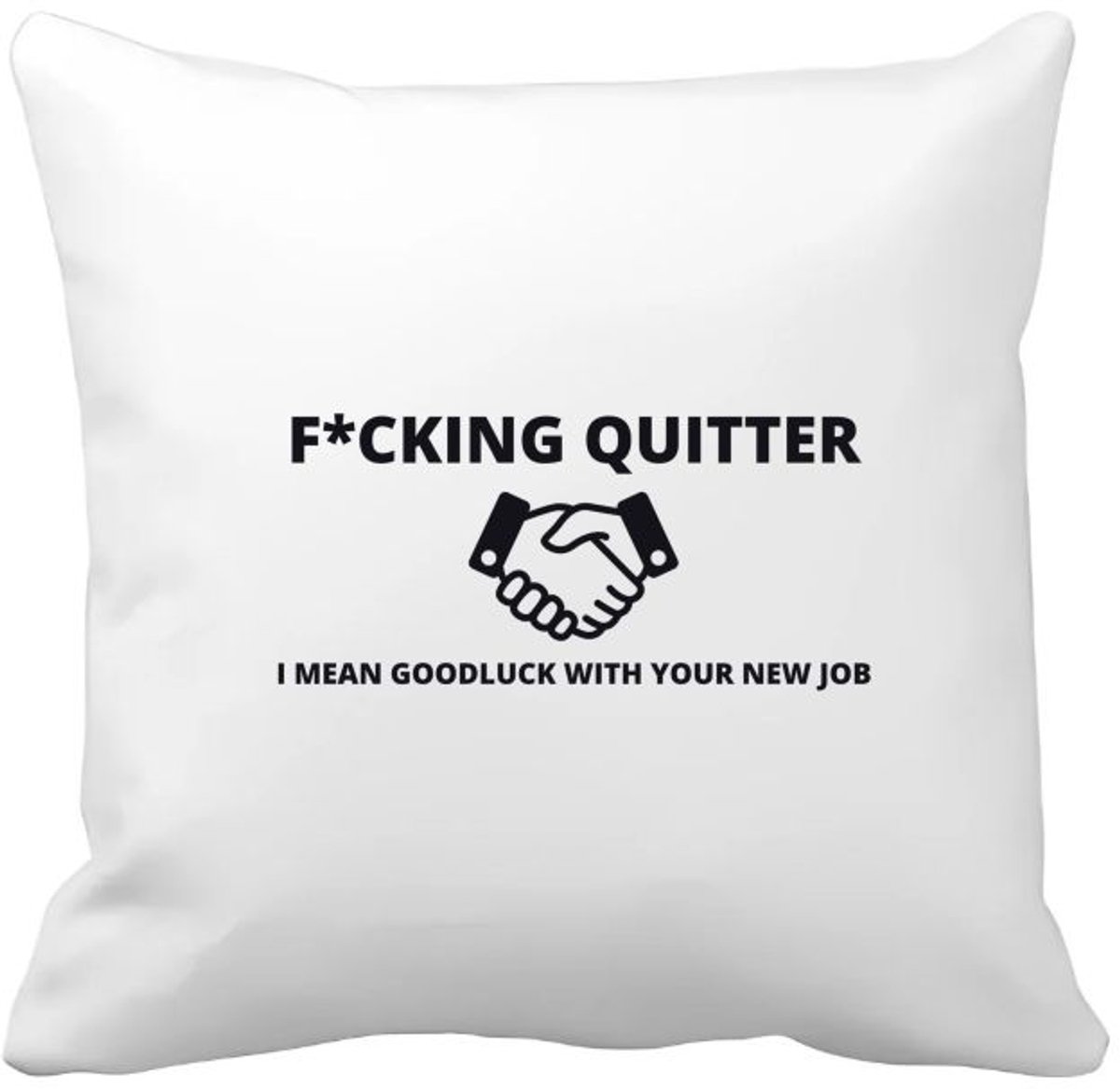 Akyol fucking quitter Kussen hoes - Collega - cadeau collega - cadeau - verjaardag collega - 40 bij 40 cm Multicolor
