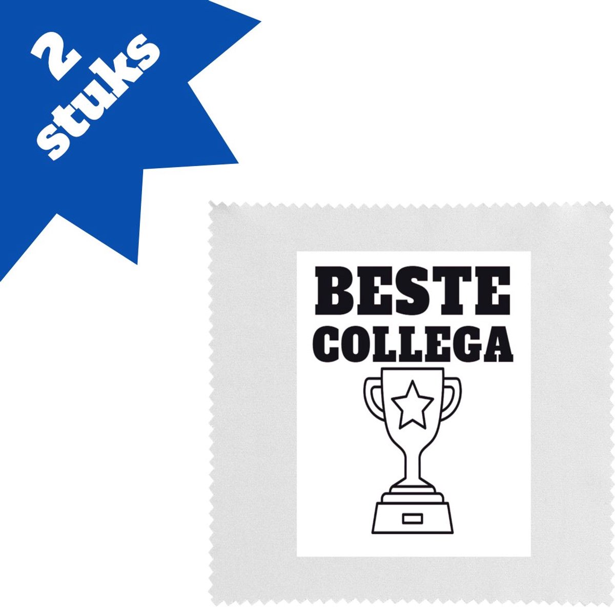 Akyol - beste collega brillendoekjes - Beste collega - teamgenoot - cadeau - 17,8 bij 17,8 cm - 2 stuks