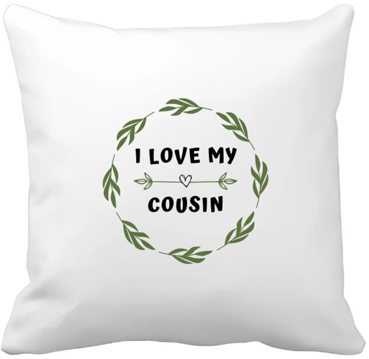 Akyol i love my cousin Kussen hoes - Neef - liefste neef - verjaardag - cadeautje voor neef - neef artikelen - kado - geschenk - 40 bij 40 cm Multicolor