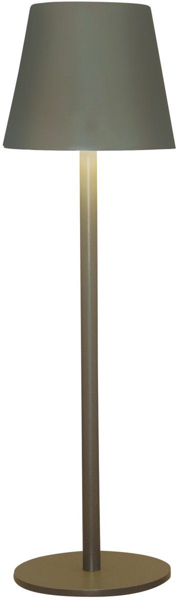 Draadloze Tafellamp | 36 x 11 cm | Warmwit dimbaar | Mat Olijfgroen | Anna's Collectie
