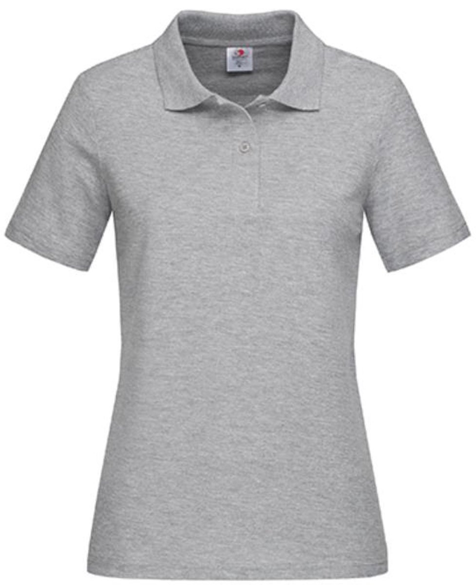 Stedman - Dames Polo - Grey Heather maat XL