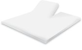 Bol.com Nightkiss Splittopper Hoeslaken - Topcover katoen - 180x220 cm Woolwhite - BI-inkeping enkel - tot 8 cm matrashoogte aanbieding