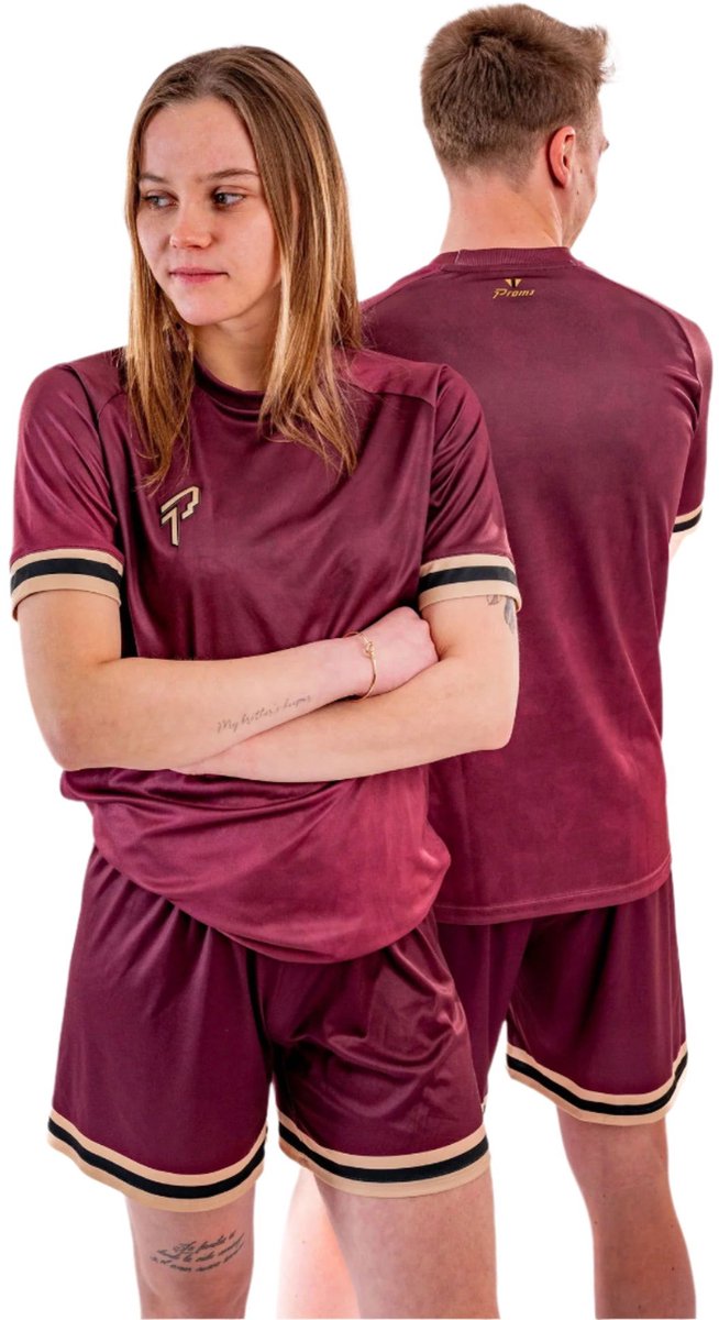 Proma Sports - Performance Shirt - Fade Burgundy - 116/128 - ESPORTS / FOOTBALL Tenue - Kinderen - Volwassenen - Unisex - Teamsports - Fitnessshirt - Voetbalshirt - Tennisshirt - Padelshirt - Gamingshirt - Virtual Sim Racing F1 GT