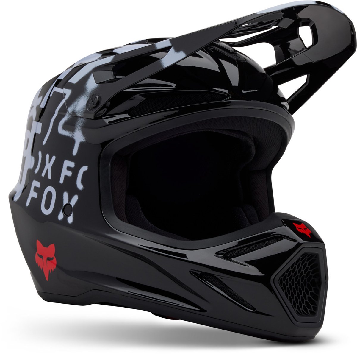FOX V3 Seventy4 MIPS Zwart Crosshelm - Helm