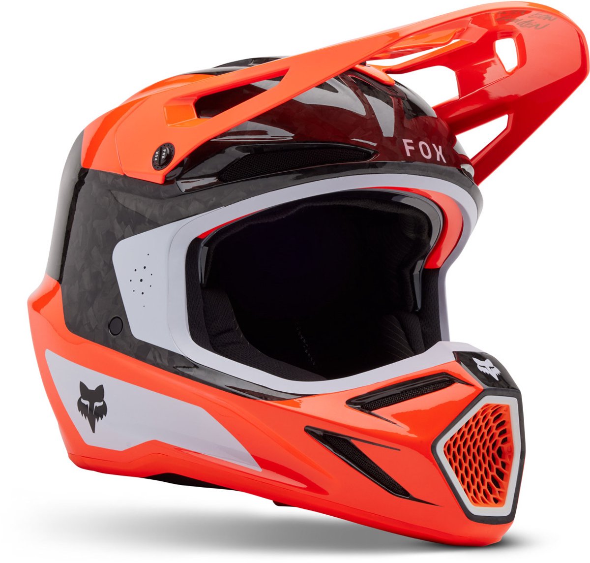 FOX V3 RS Infinite MIPS Oranje Crosshelm - Maat M - Helm