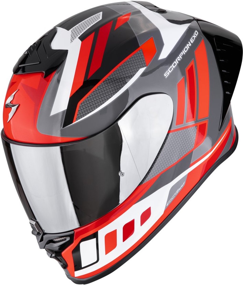 Scorpion Exo-R1 Evo II Air Vital Grijs Wit Red - Maat XS -