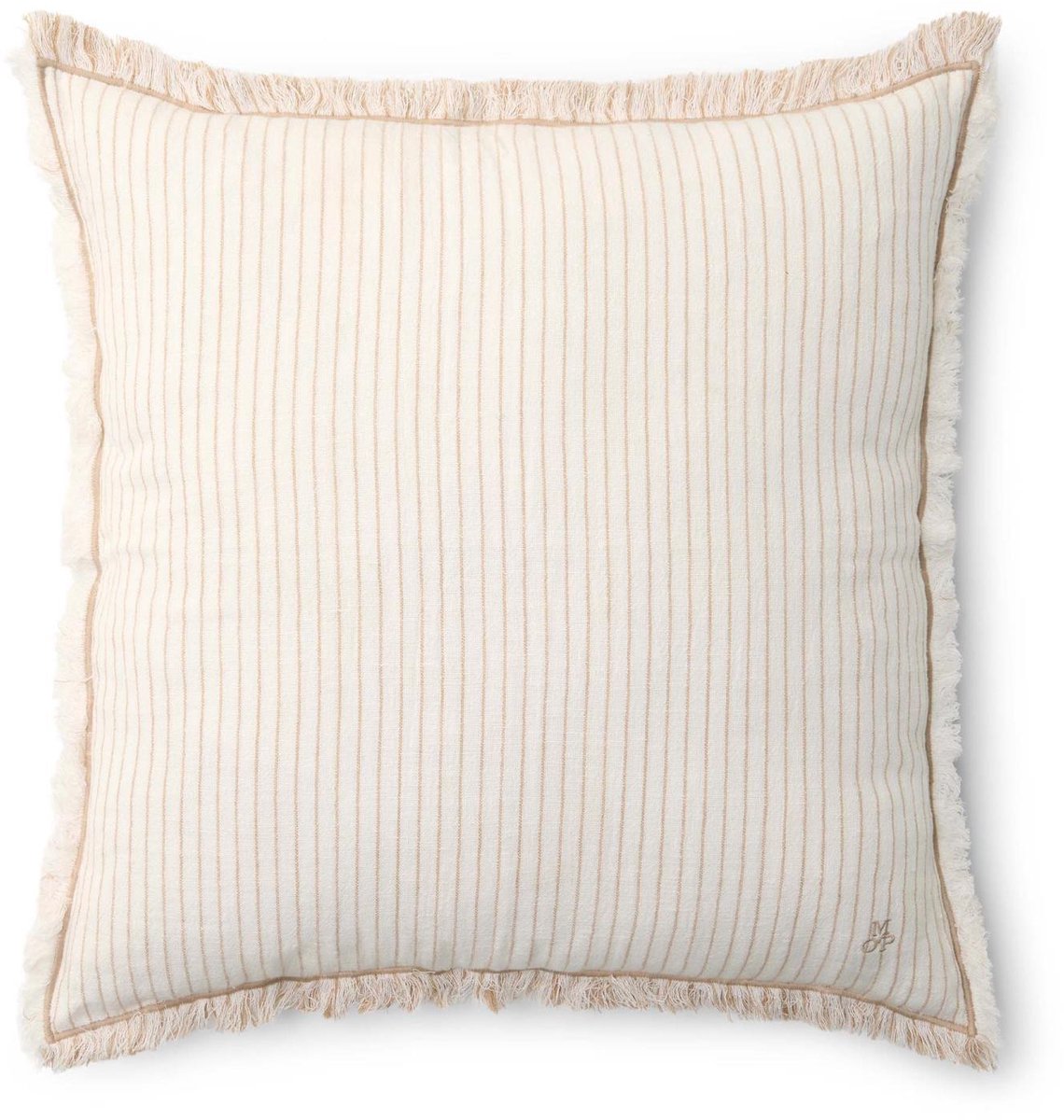 Marc O'Polo Fine Stripe Sierkussen Dark Sand - 40x60 cm