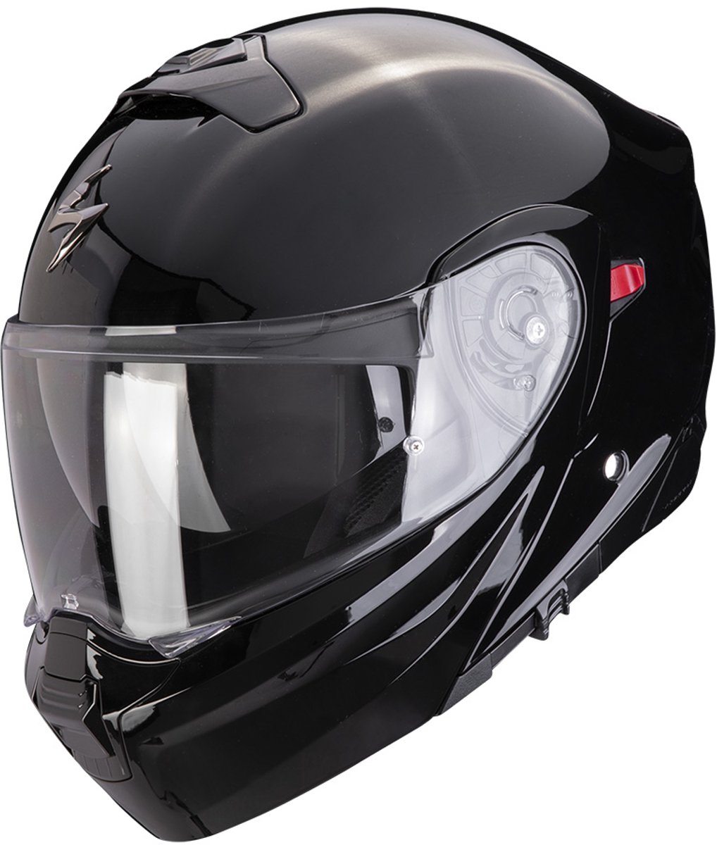 Scorpion Exo-930 Evo Solid Zwart Systeemhelm - Helm