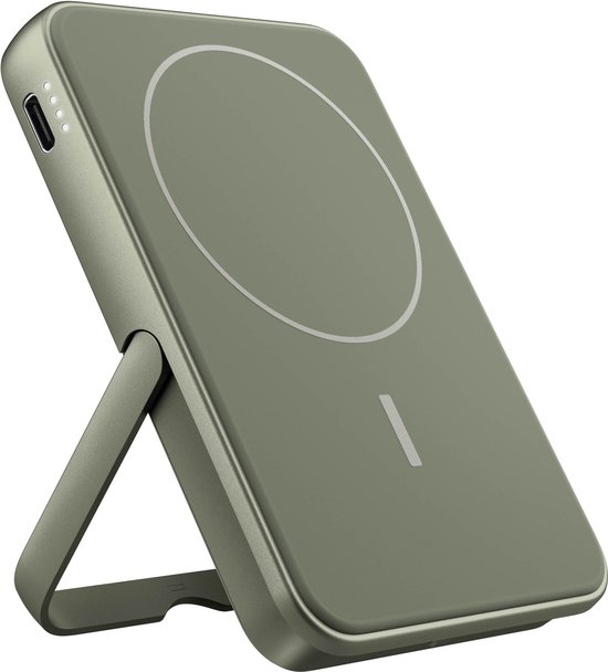 Fresh Magnetische Powerbank 5000 mAh Draadloos Groen - Fresh - €36,13