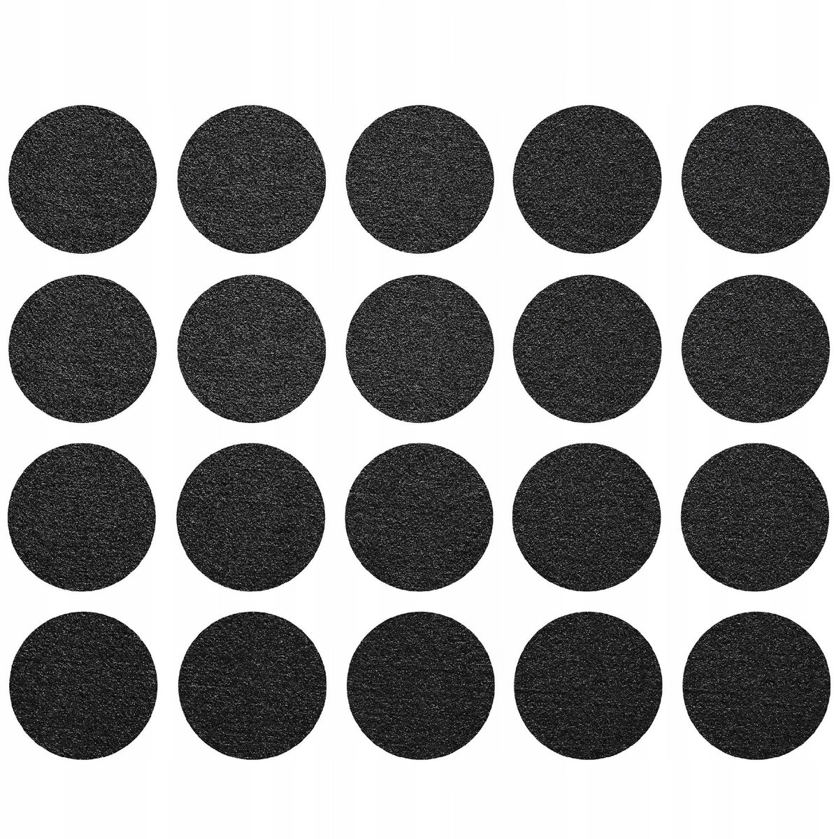 Techrebal - Filten Stoelpads - 3cm Rond - 20 stuks - Zelfklevend