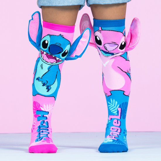 Stitch Sokken - Disney - Kinder Sokken - Vrolijke Sokken -Hoge Sokken One Size