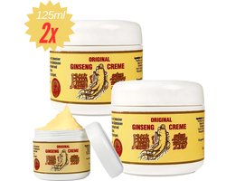 Ginseng Crème – 2x 125 ml – Verzorgende Huidcrème – Met Koreaanse Ginseng – Hydraterende Dag- & Nachtcrème – Oude Receptuur