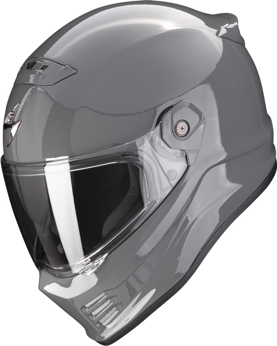 Scorpion Covert FX Solid Cement Grijs Integraalhelm - Maat L - Helm