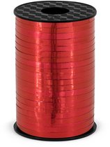 Sierlint kunststof - rood - 5 mm x 225 meter - cadeaulint & hobbylint - hobby/knutselen - decoratie - inpakken
