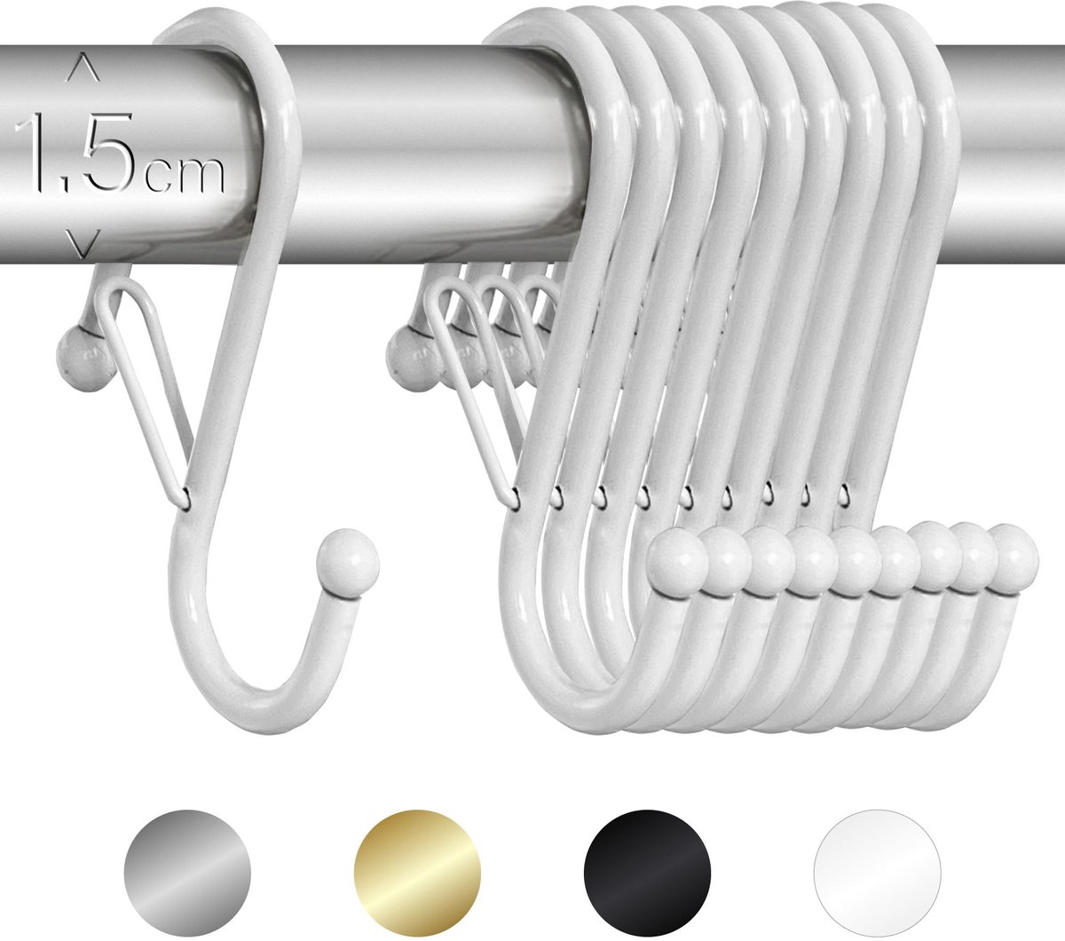 My Ninki ® Veiligheidsvergrendelde Antislip S-Haken voor Diverse Toepassingen in Huis en Tuin