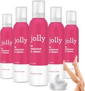 Bol.com Jolly Scheerschuim Vrouwen - Scheergel - 5 Stuks - Scheercreme - Shaving Cream - Shaving Gel aanbieding