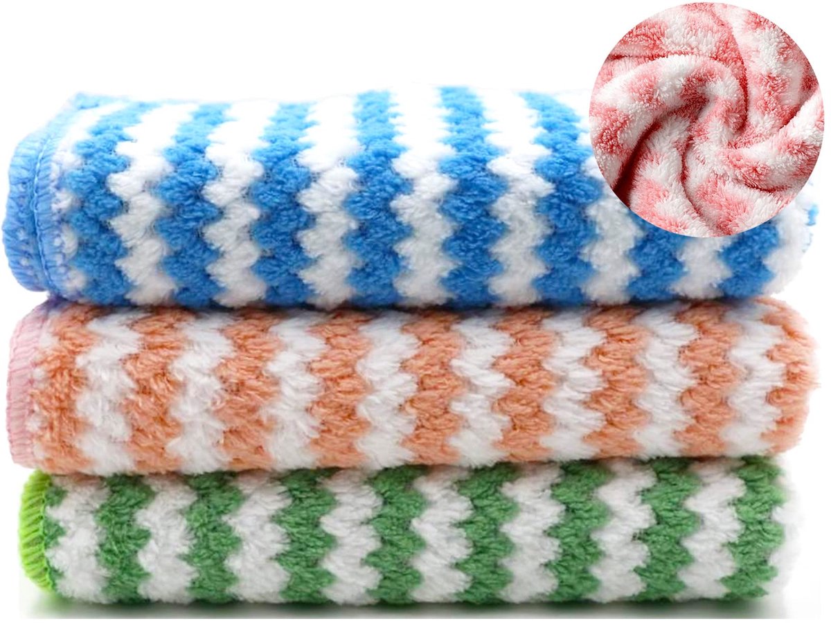 My Ninki ® Ultra-absorberende herbruikbare microvezeldoeken voor veelzijdige reiniging in huis en auto