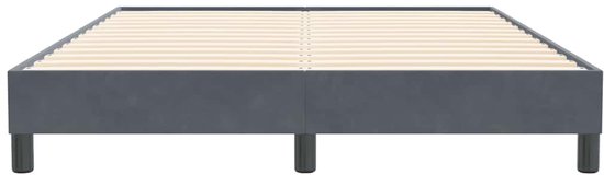 vidaXL - Cadre de lit - sans - matelas - 140x210 - cm - velours - gris foncé