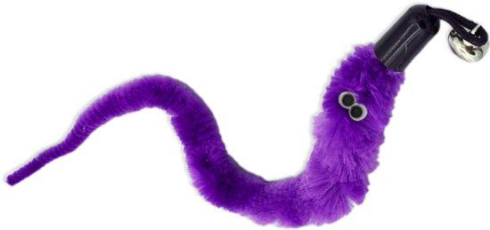 Katten speeltjes Katten Speelgoed Kattenspeeltjes Katten Hengel Worm Excl. Hengel – Paars