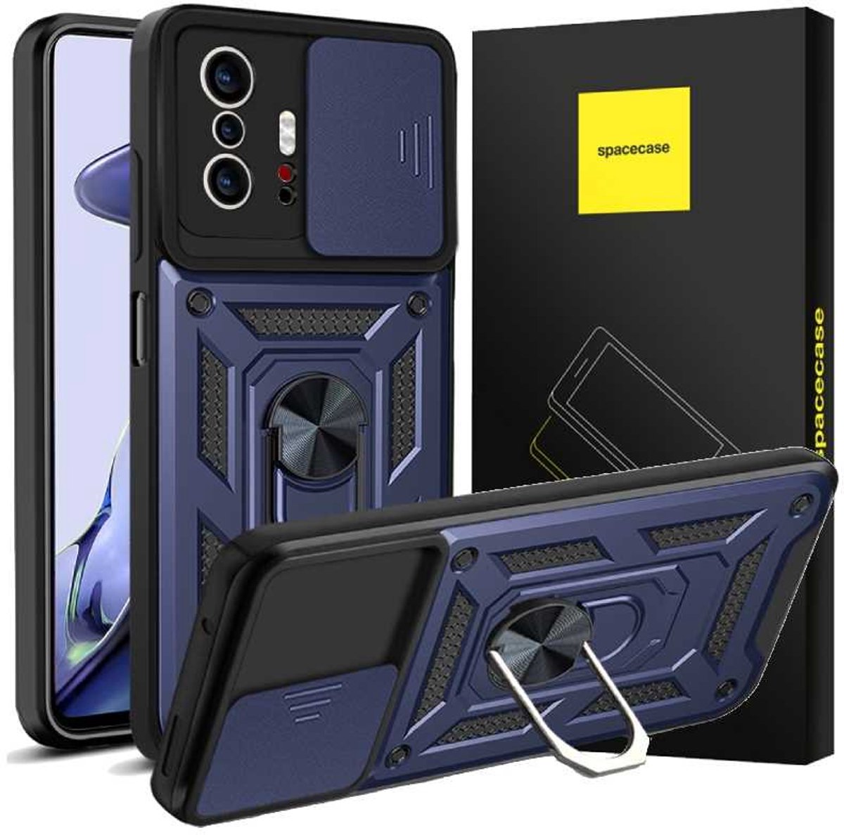 Spacecase Case Cover Voor Xiaomi Telefoon 11T 11T Pro Blauw