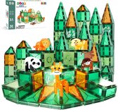 Magnetic Tiles - Magnetisch Speelgoed - Magnetische Tegels - Educatief & Constructie - Montessori - 50 Stuks - Bouwstenen - Bouwblokken - Bouw je Magna Wereld - Voor 3, 4, 5, 6, 7, 8, 9 Jaar - Kinderen - Olvy