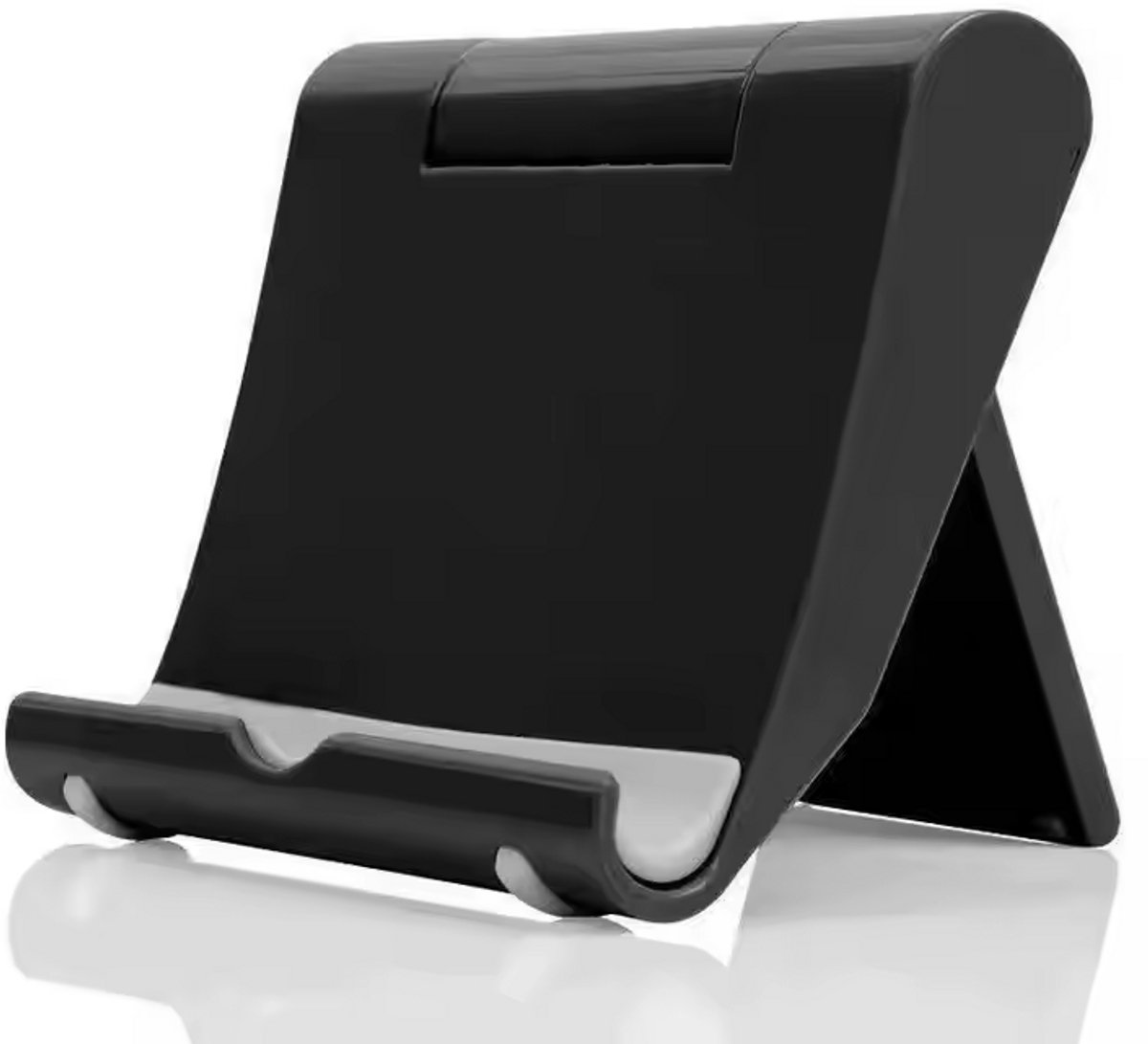 Telefoonhouder Bureau - Telefoonstandaard Bureau - IPhone - Android - Kunststof - Verstelbaar - Zwart