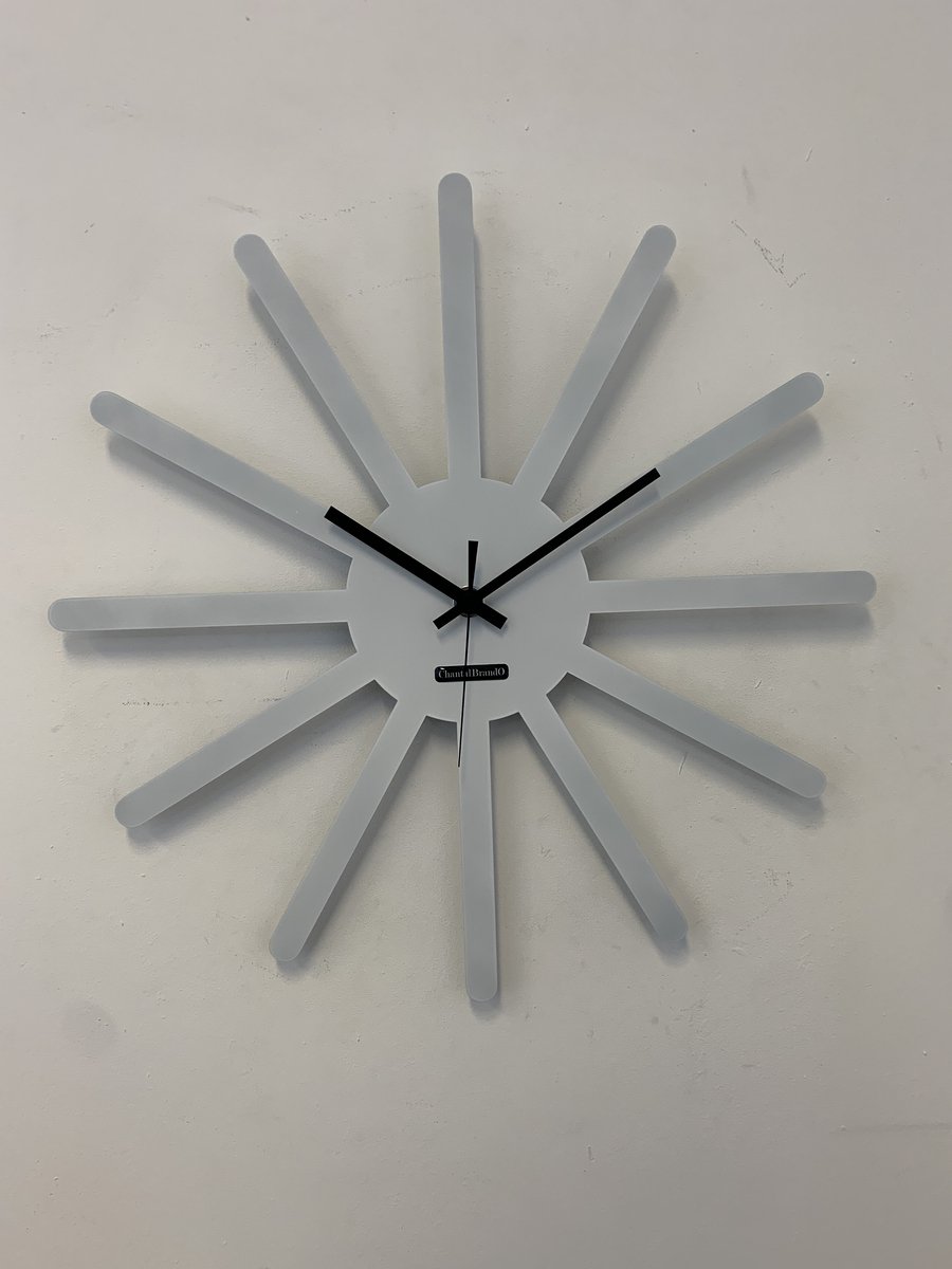 MOSACLOCK * ETOILE BLANC ** Wandklok Modern Industrieel Design **