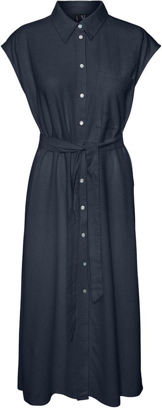 VERO MODA - VMMYMILO SL CALF SHIRT DRESS WVN GA - Femmes - Robes maxi