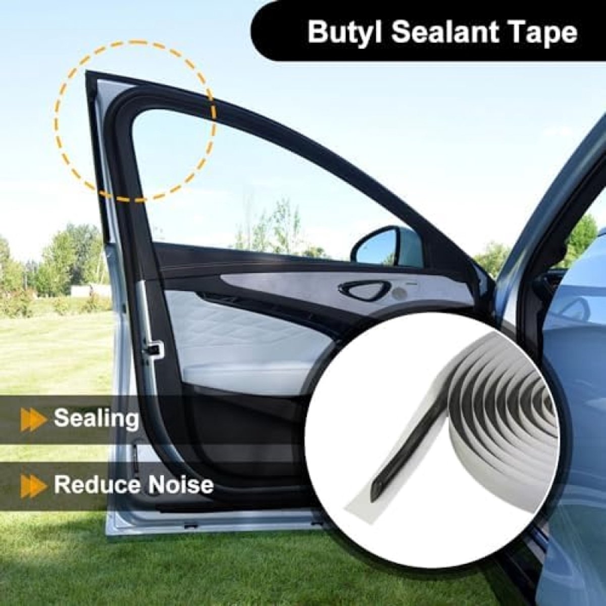 Butyl rond koord butyl tape zwart 8 mm x 4 m butyl plakband butyl koord butyl afdichtingstape zelfklevend voor auto vrachtwagen koplampen raam deur voorruit Butyl rond koord butyl tape zwart 8 mm x 4 m butyl plakband butyl koord butyl afdichtingstape zelfklevend voor auto vrachtwagen koplampen raam deur voorruit
