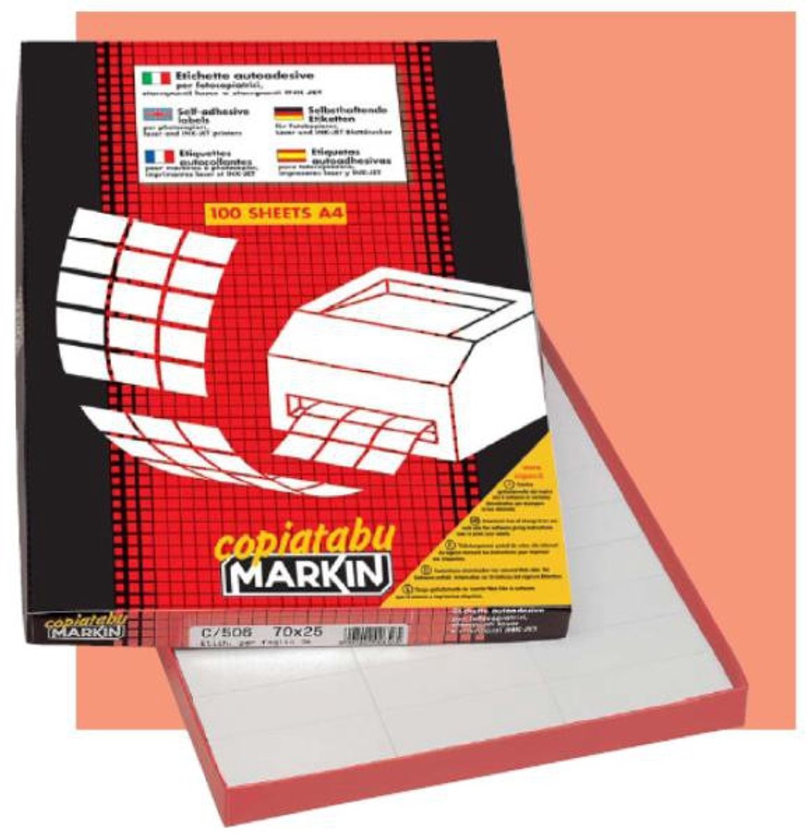 Markin 210A463 etiket Wit 200 stuk(s)