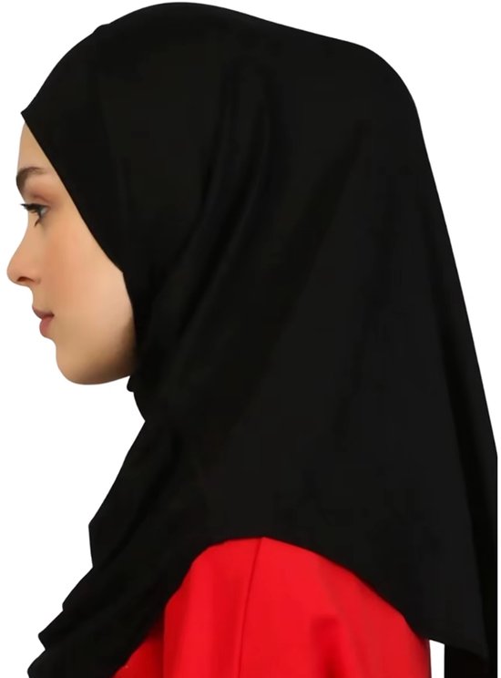 Action4you® - Foulard femme - Hijab - Foulard - Turban en mousseline - Couvre-chef - Turban - Foulard arabe - Long - Zwart