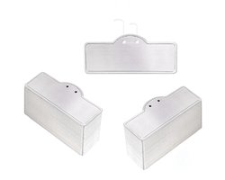 50 stuks - Etiketten - Metalen plantenlabels - Plantenlabels - Moestuinbordjes - Plantenetiket - Plantlabel - Plantlabels - 89*38mm - zilver - Dure keuze
