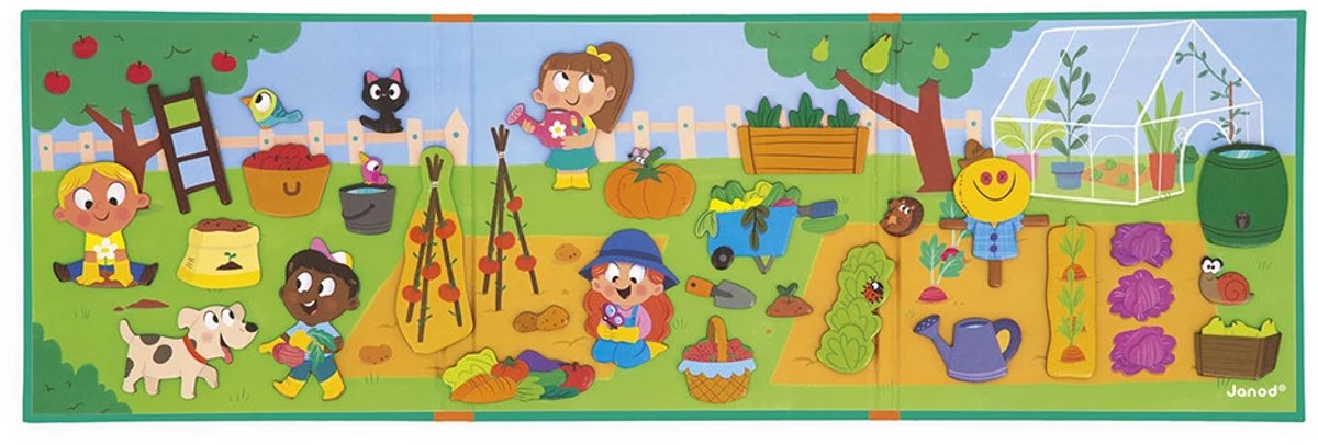 Janod - Magneti Stories - De moestuin – Educatieve magneetset — afbeelding 3