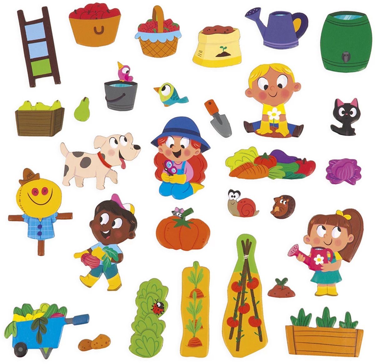 Janod - Magneti Stories - De moestuin – Educatieve magneetset — afbeelding 15