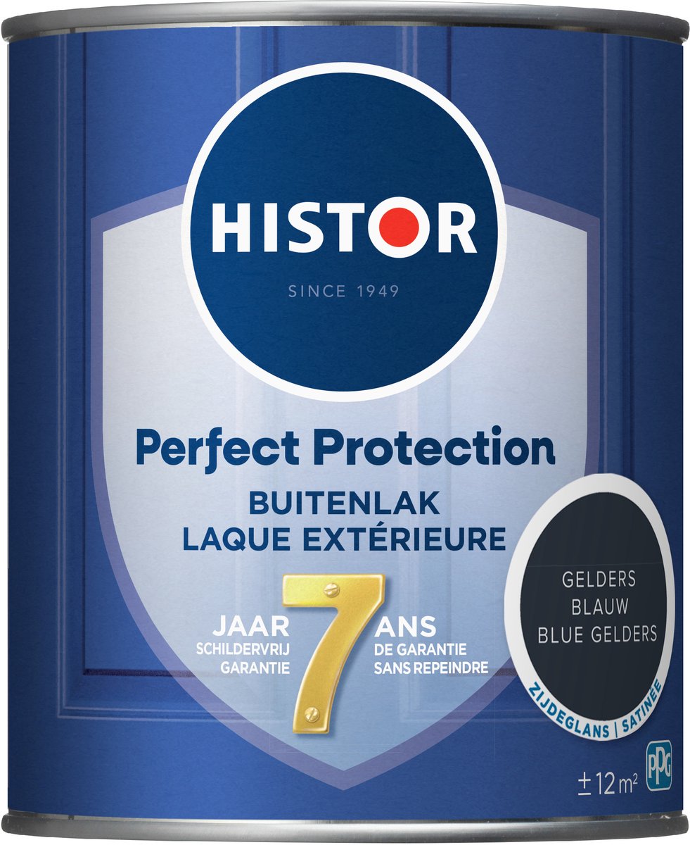 Histor Perfect Protection Buitenlak - Houtlak - Houtverf voor Buiten - Zijdeglans Verf voor Hout - Buitenverf - Gelders Blauw - 0.75 L – foto 5